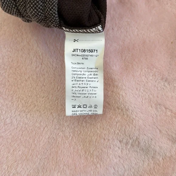 SHEIN women’s size large brown tube top and mini shirt. - Picture 7 of 8